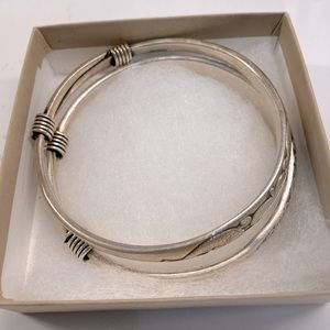 Two NEW silvertone bracelets, National Geographic.